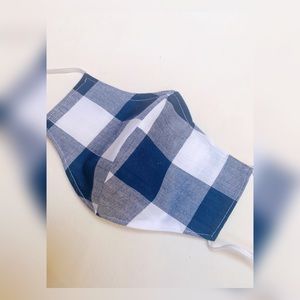 Hand Made Cotton Face Mask with filter pocket.